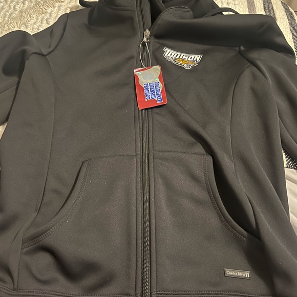 NWT Towson university black full zip jacket - Picture 2 of 5